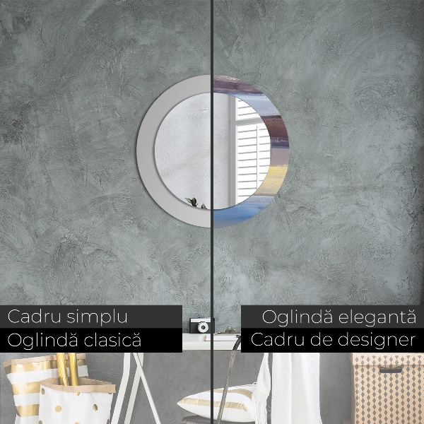 Specchio tondo decoro Immagine astratta
