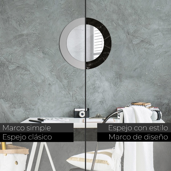 Specchio tondo decoro Pietra di marmo