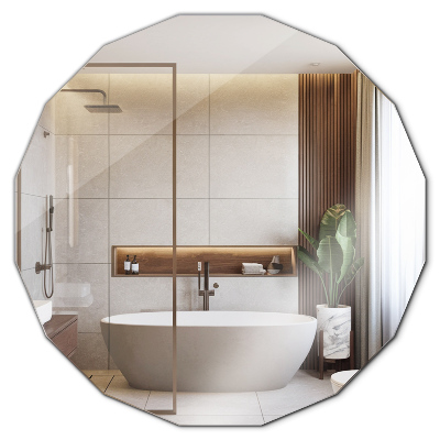 Specchio poligonale aggiunta moderna 100x100 cm