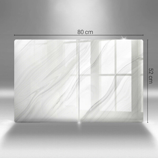 Copri piano cottura in vetro Marmo delicato