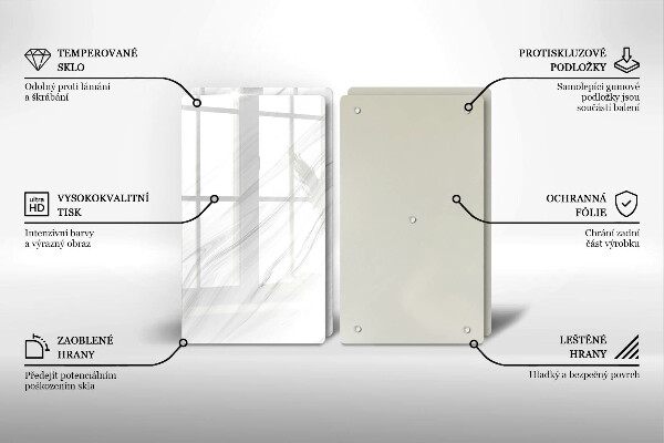 Copri piano cottura in vetro Marmo delicato