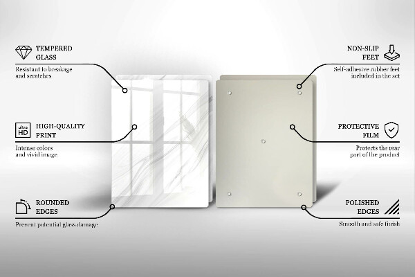Copri piano cottura in vetro Marmo delicato