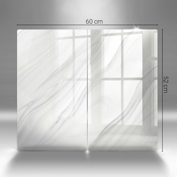 Copri piano cottura in vetro Marmo delicato