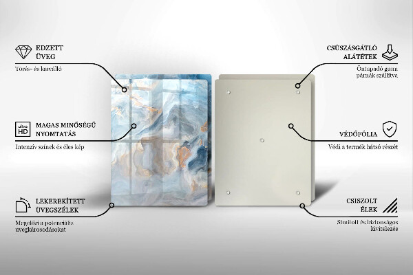 Copertura piano cottura Trama di marmo