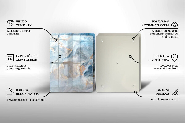 Copertura piano cottura Trama di marmo