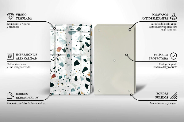 Copri piano cottura in vetro Gres chiaro