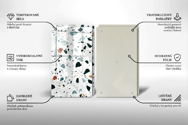 Copri piano cottura in vetro Gres chiaro