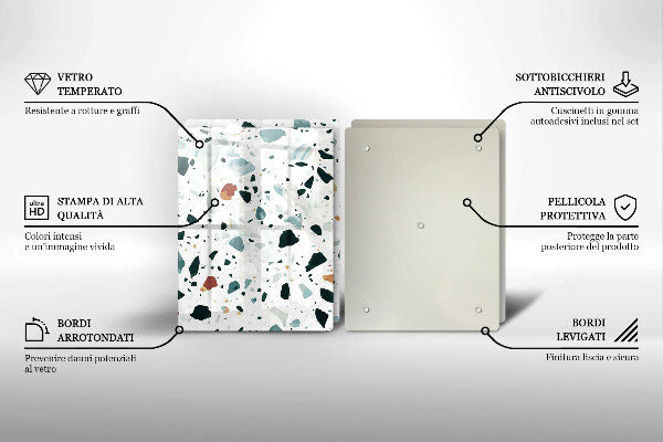 Copri piano cottura in vetro Gres chiaro