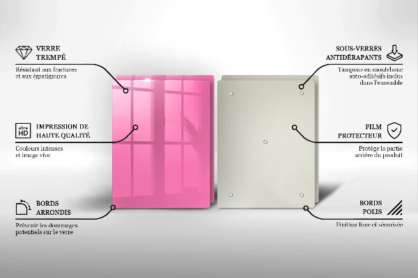 Copri piano cottura Colore rosa