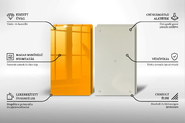 Copri piano cottura Colore giallo scuro