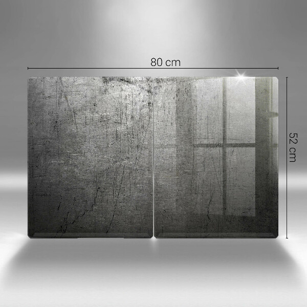 Copri piano cottura in vetro Struttura del metallo