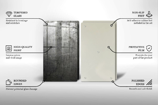 Copri piano cottura in vetro Struttura del metallo