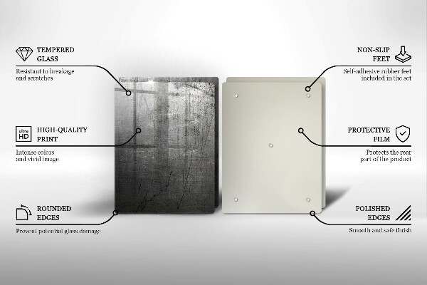 Copri piano cottura in vetro Struttura del metallo