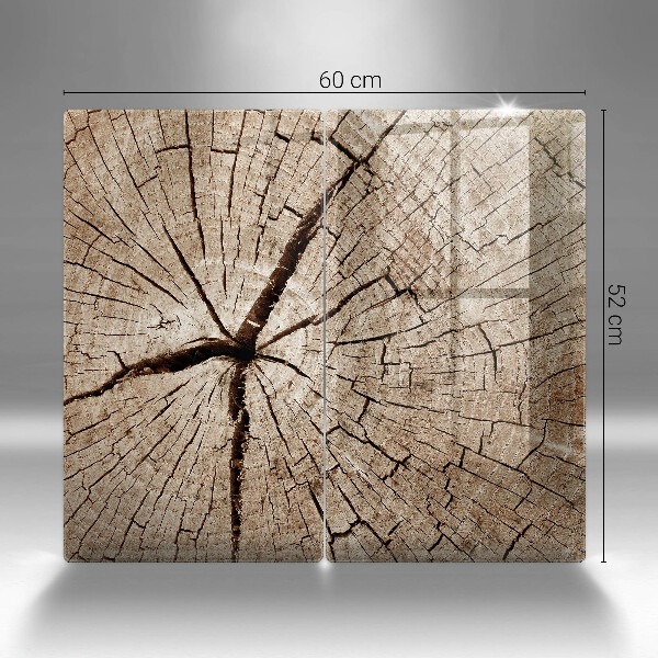 Copri piano cottura in vetro Sezione trasversale di un albero