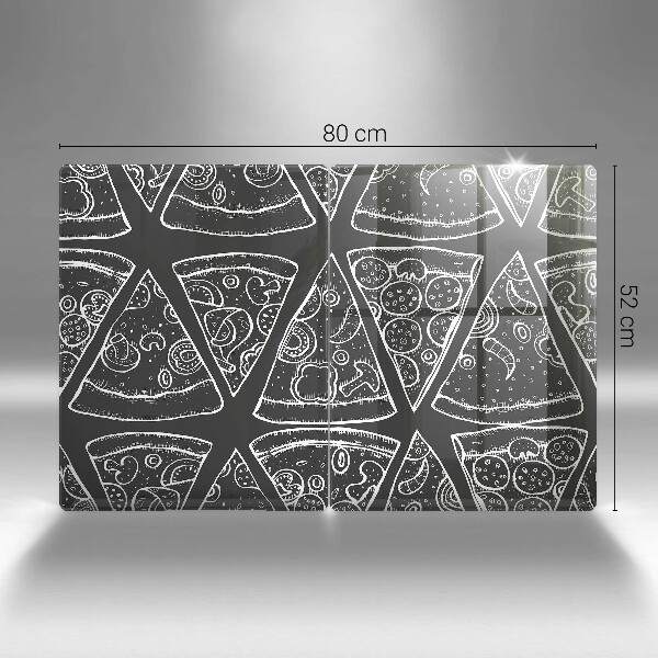 Copertura piano cottura Illustrazione della pizza