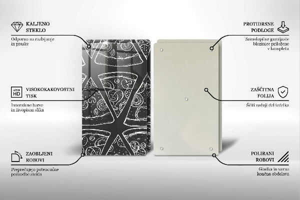 Copertura piano cottura Illustrazione della pizza