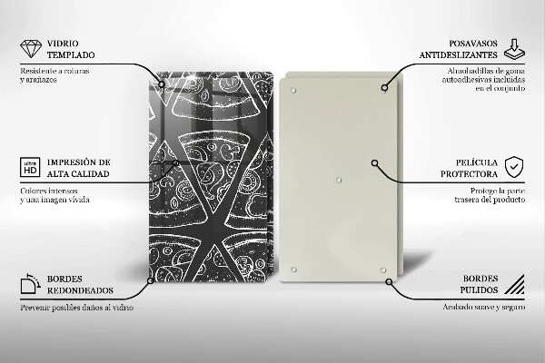 Copertura piano cottura Illustrazione della pizza