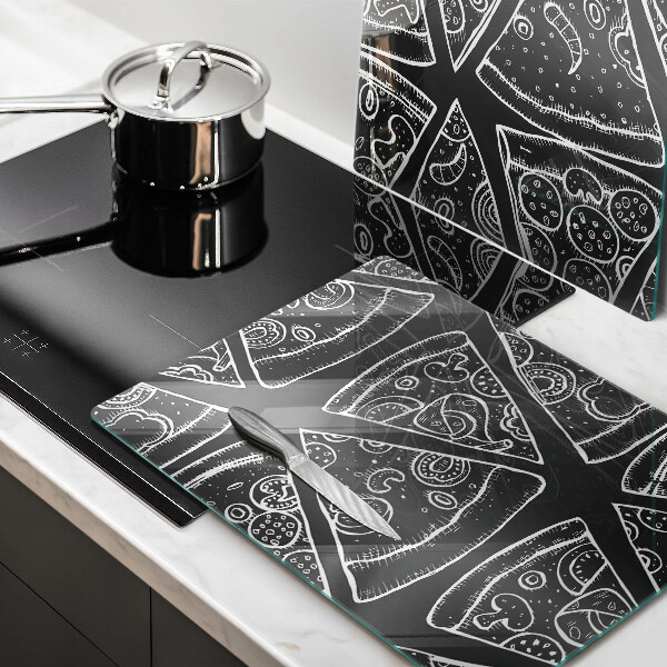 Copertura piano cottura Illustrazione della pizza