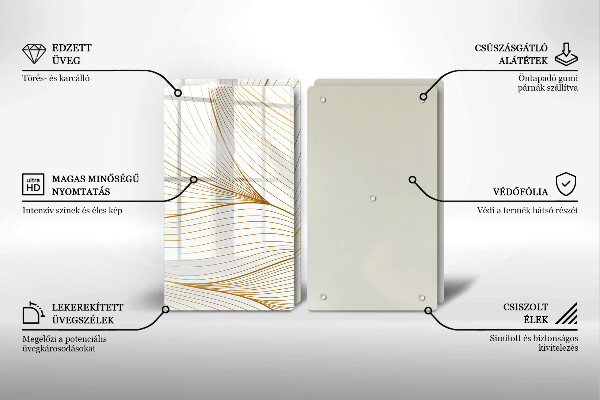 Copertura piano cottura Modello di linee moderne