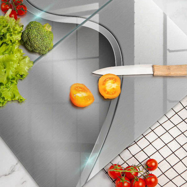 Copri piano cottura in vetro Astrazione del metallo