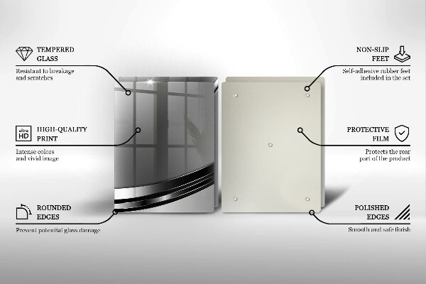 Copri piano cottura in vetro Astrazione del metallo
