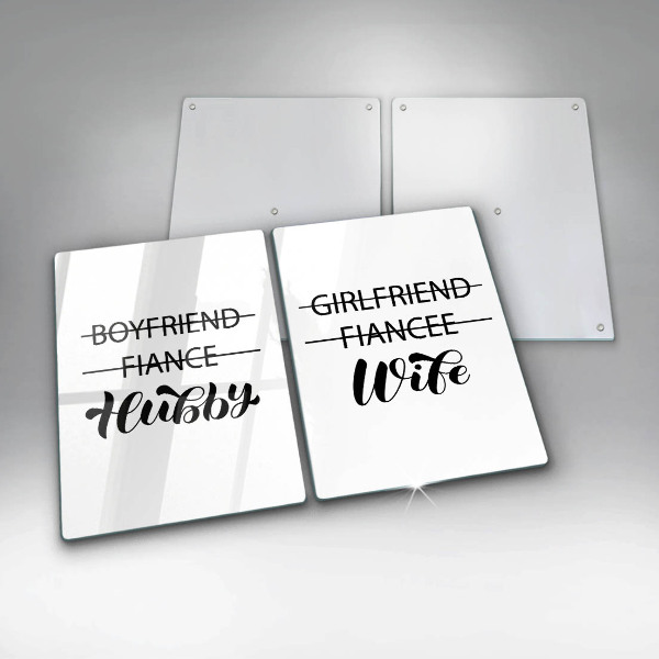 Copri piano cottura in vetro Iscrizione frase modello