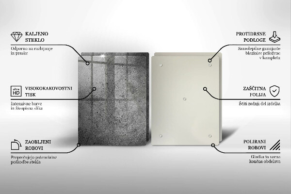Copri piano cottura in vetro Struttura in pietra concreta