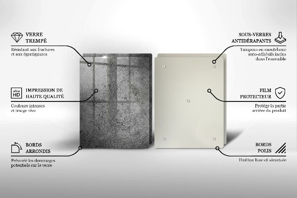 Copri piano cottura in vetro Struttura in pietra concreta