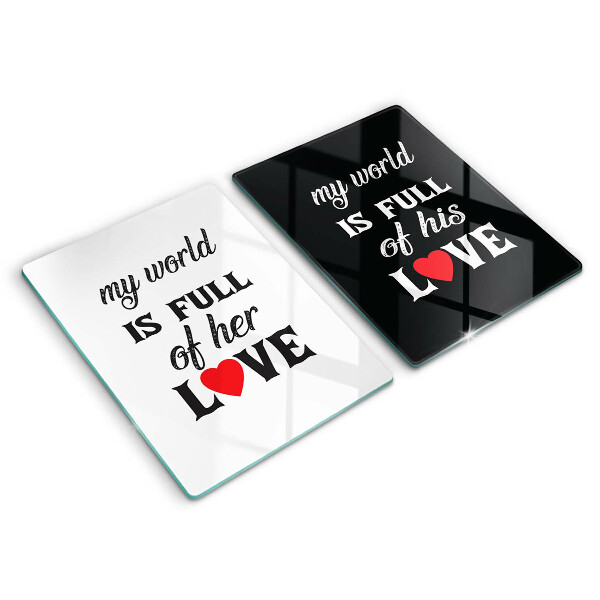 Copri piano cottura in vetro Iscrizione frase