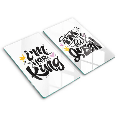 Copri piano cottura in vetro Iscrizione frase