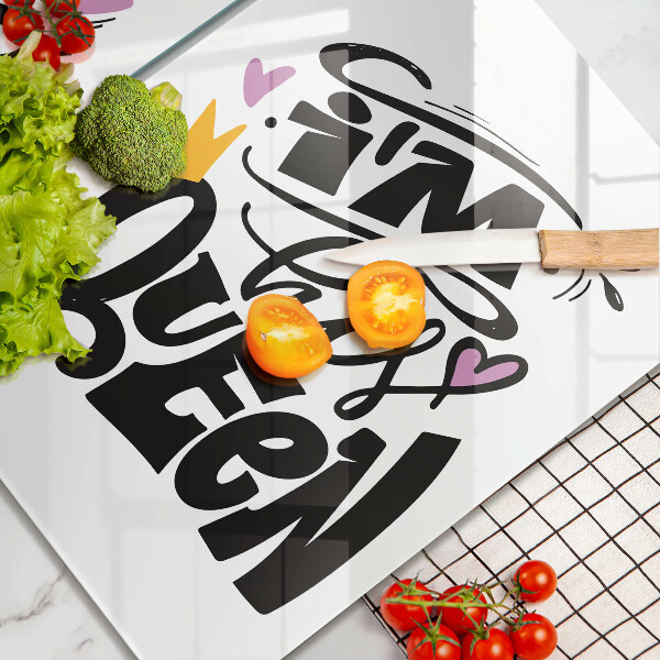 Copri piano cottura in vetro Iscrizione frase