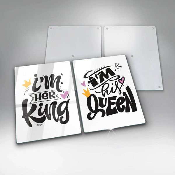 Copri piano cottura in vetro Iscrizione frase