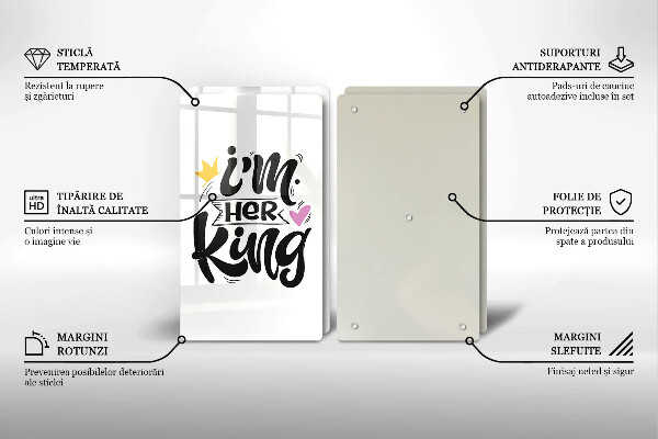 Copri piano cottura in vetro Iscrizione frase