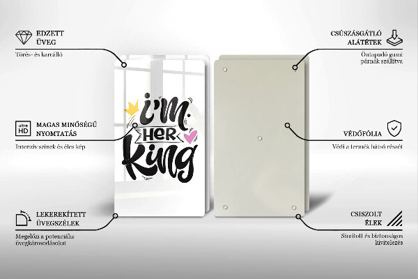 Copri piano cottura in vetro Iscrizione frase