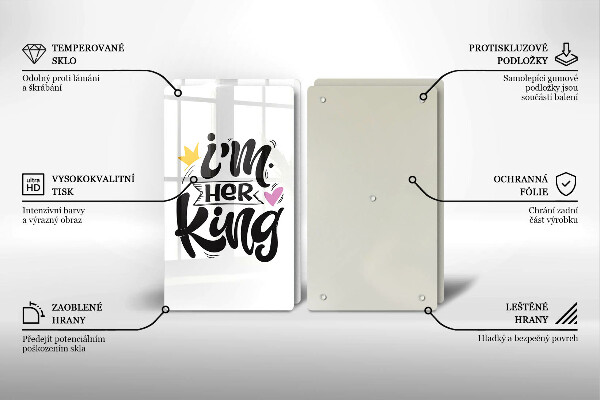 Copri piano cottura in vetro Iscrizione frase