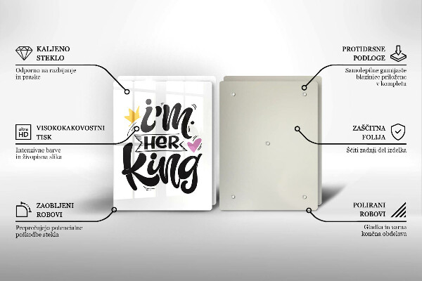 Copri piano cottura in vetro Iscrizione frase