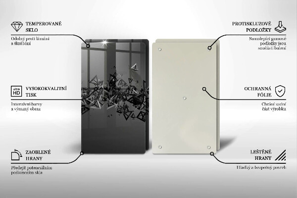 Copertura piano cottura Forme astratte 3D