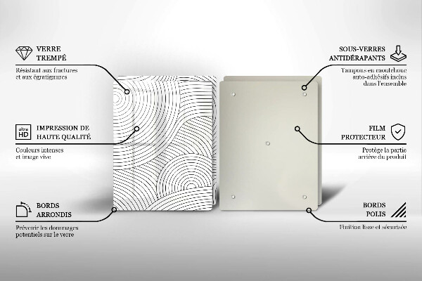 Copertura piano cottura Astrazione delle linee nere