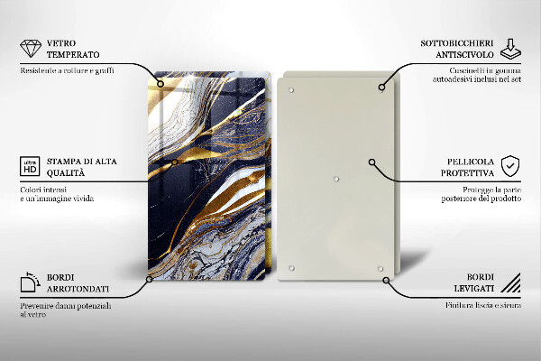 Copri piano cottura Astrazione colorata