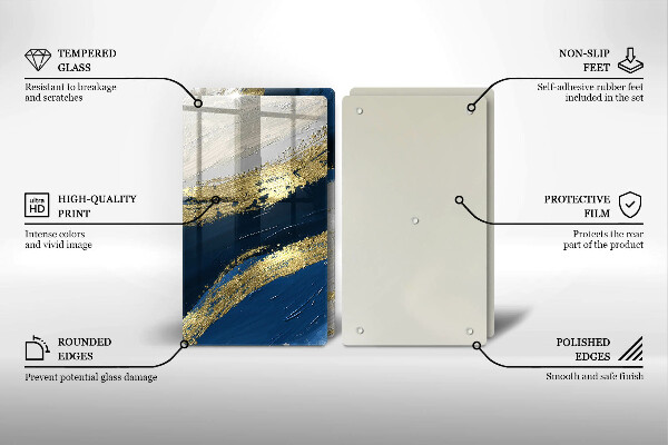 Copri piano cottura Texture con oro