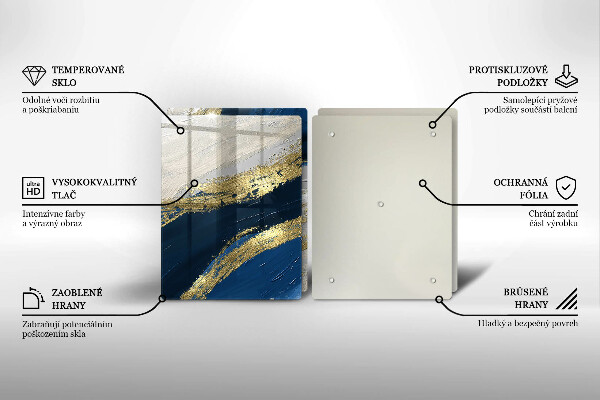 Copri piano cottura Texture con oro