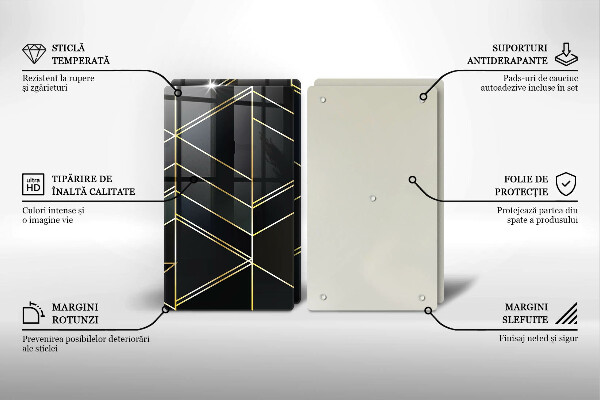 Copri piano cottura Triangoli astratti