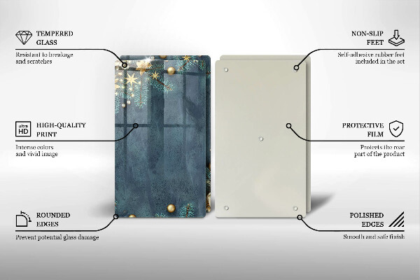 Copri piano cottura decorazioni natalizie