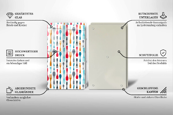 Copri piano cottura Illustrazione del cucchiaio