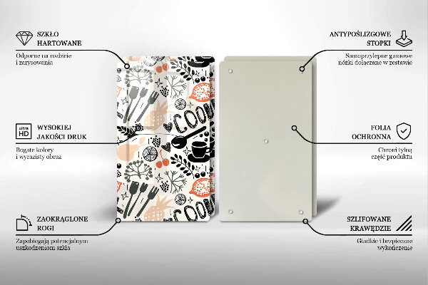 Copri piano cottura Motivo della cucina dei cartoni animati