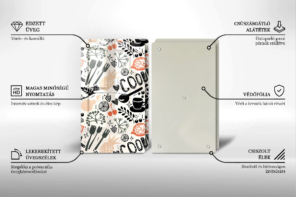 Copri piano cottura Motivo della cucina dei cartoni animati