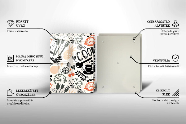 Copri piano cottura Motivo della cucina dei cartoni animati