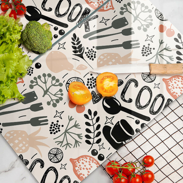 Copri piano cottura Motivo della cucina dei cartoni animati