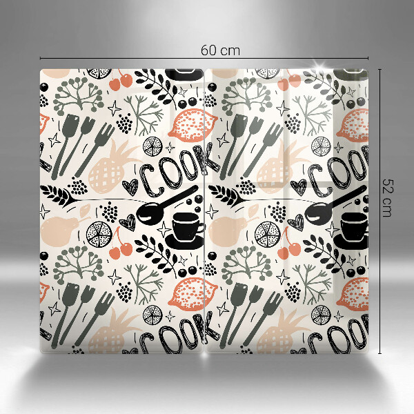 Copri piano cottura Motivo della cucina dei cartoni animati