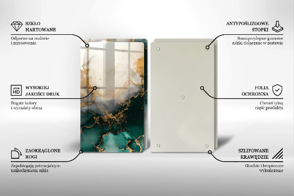 Copri piano cottura Marmo multicolore